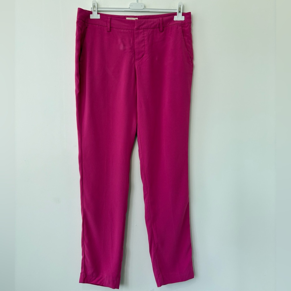 ZADIG & VOLTAIRE Prune Crepe Flat Front Pants WOMENS SIZE (42)PINK